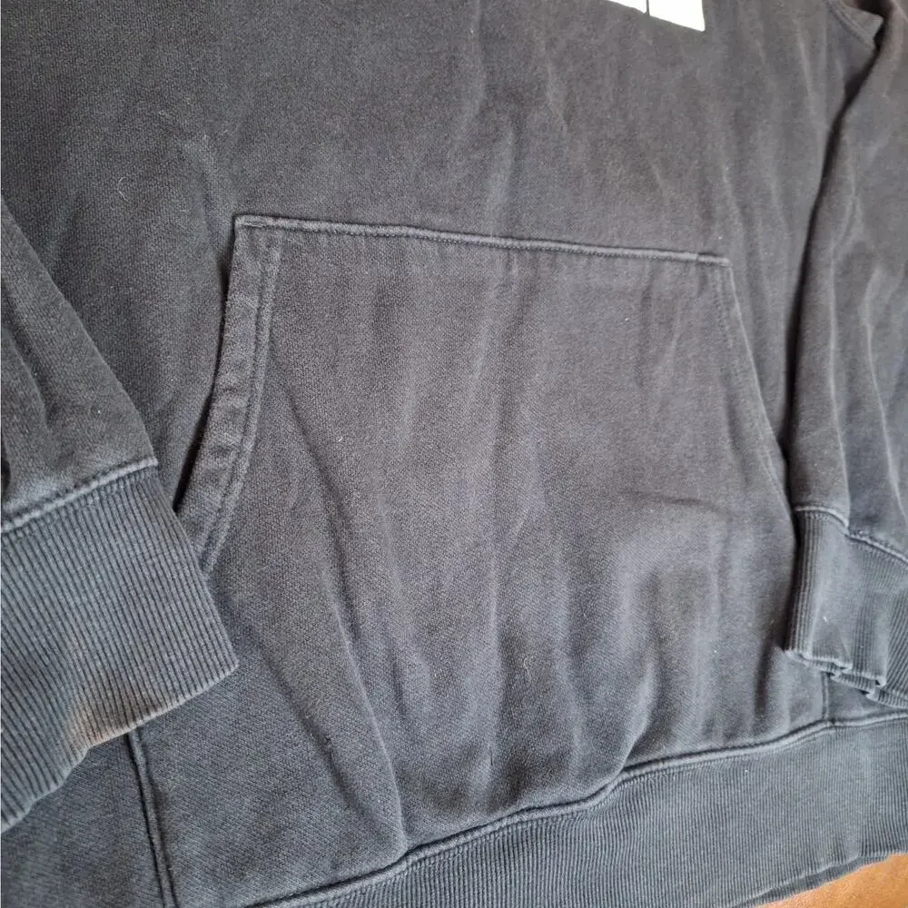 The North Face Men's Half Dome Pullover Hoodie Black Fleece Sweatshirt EUC - XL